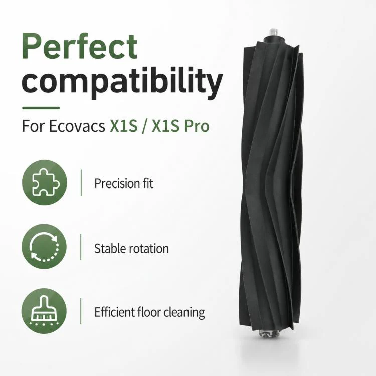 For Ecovacs DEEBOT X1S / X1S Pro Replacement Parts, Rubber Roller Brush - Image 3