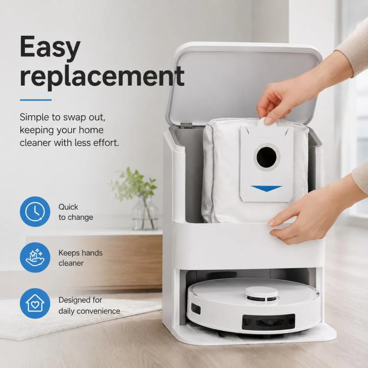 For Ecovacs DEEBOT X5 / X5 Pro / X5 Max / X5 Pro Plus Replacement Parts, Activated Carbon Dust Bag - Image 7