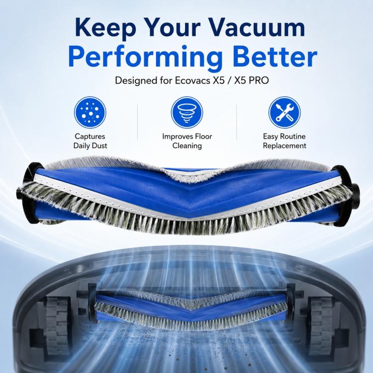 For Ecovacs DEEBOT X5 / X5 Pro / X5 Max / X5 Pro Plus Replacement Parts, Main Brush - Image 8