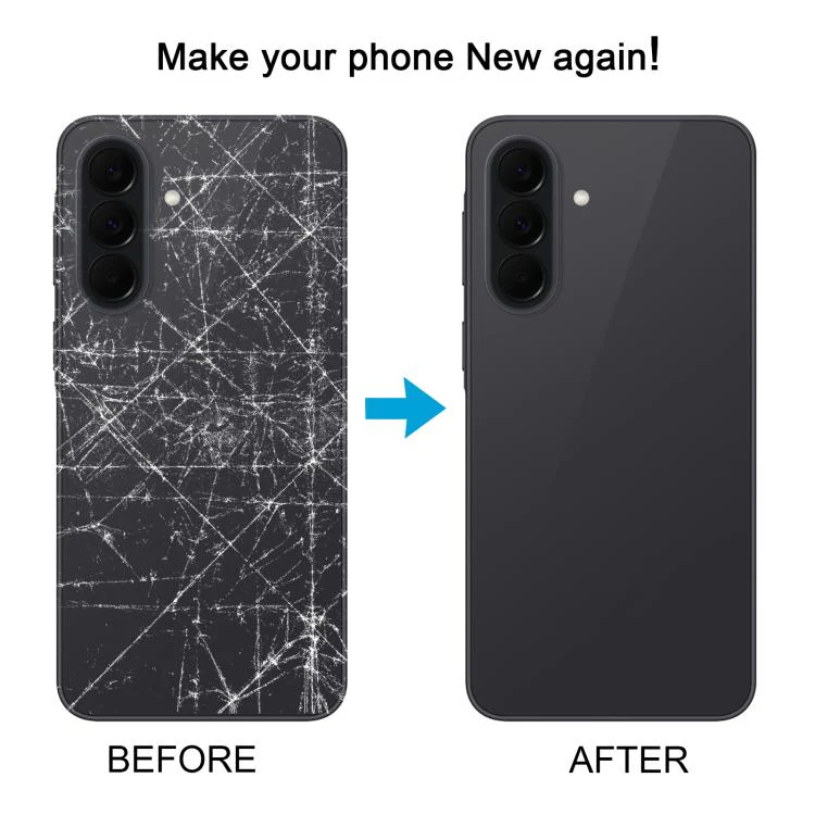 For Galaxy A37 SM-A376B OEM Battery Back Cover with Camera Lens Frame(Black) - Image 6