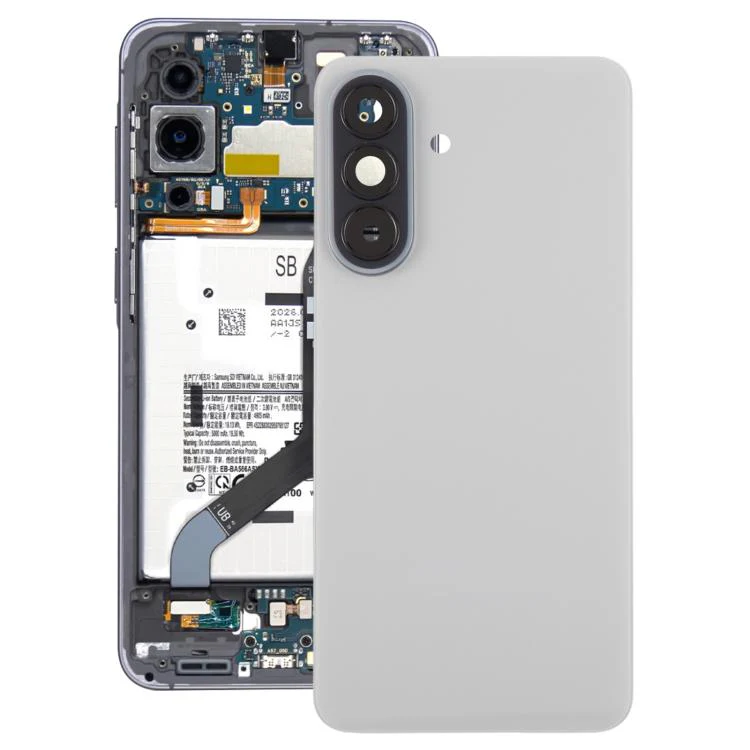 For Galaxy A57 SM-A576B OEM Battery Back Cover with Camera Lens Frame(Gray)