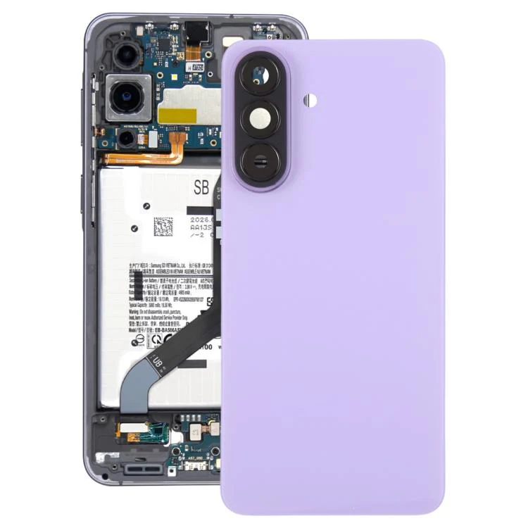 For Galaxy A57 SM-A576B OEM Battery Back Cover with Camera Lens Frame(Purple)