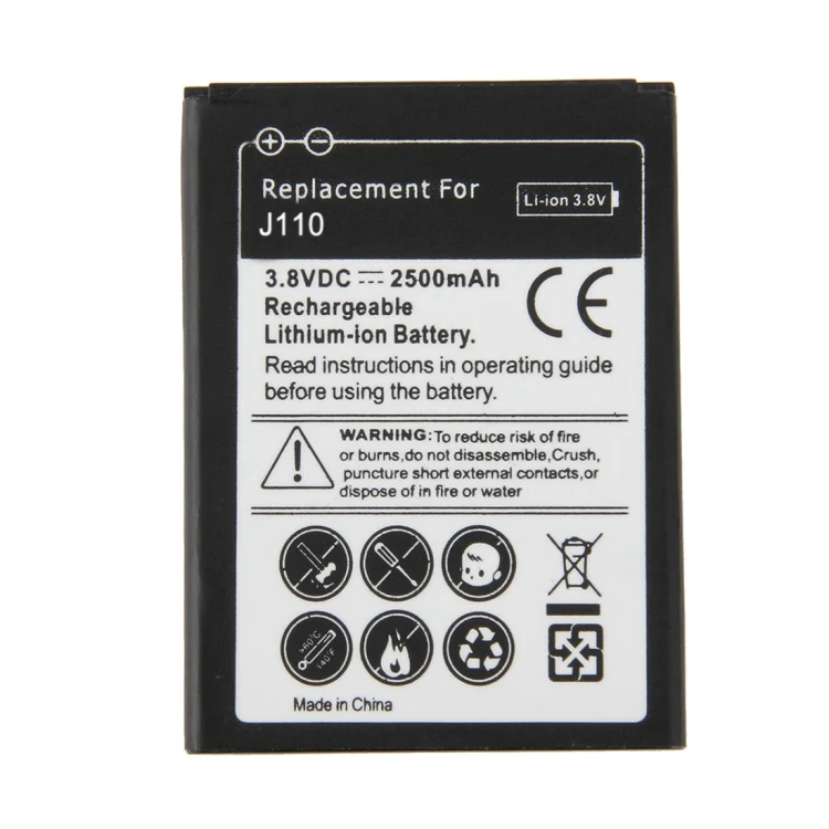 For Galaxy J1 Ace / J110 2500mAh Rechargeable Li-ion Battery(Black)(Black) - Image 2