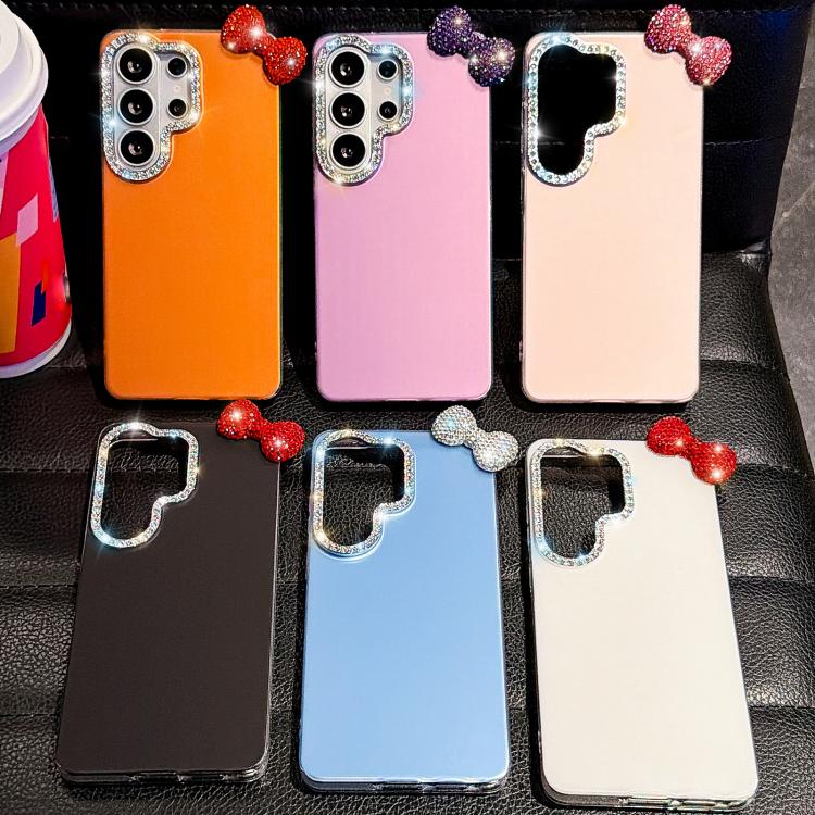 For Galaxy S26 5G Cute Bowknot Dopamine Color Skin-Friendly IMD Phone Case with Beaded Wrist Strap(White) - Image 6