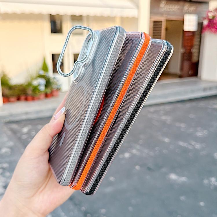 For Galaxy S26+ 5G Dual-Color Carbon Fiber Texture Lens Kickstand Magnetic Phone Case(Gray) - Image 4