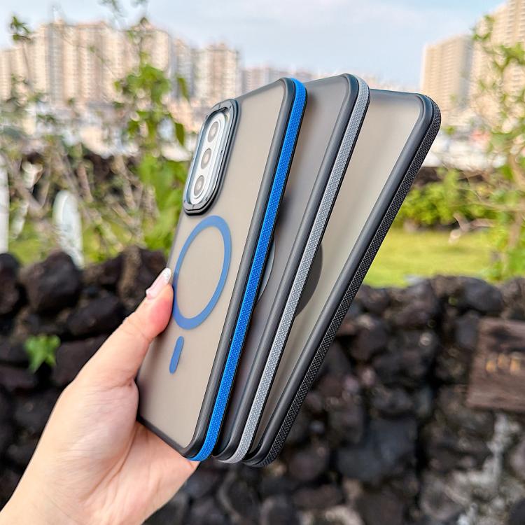 For Galaxy S26 5G Dual Color Skin Feel Magnetic Phone Case(Blue) - Image 3