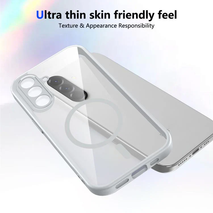 For Galaxy S26+ 5G Matte PC Skin-feel Magnetic Shockproof Phone Case(Grey) - Image 3