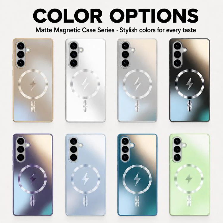 For Galaxy S26 5G Vacuum Electroplated Magnetic Phone Case(Black) - Image 11
