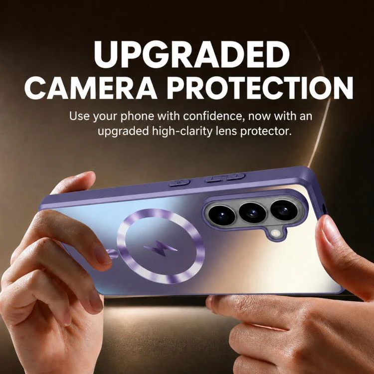 For Galaxy S26+ 5G Vacuum Electroplated Magnetic Phone Case(Green) - Image 2