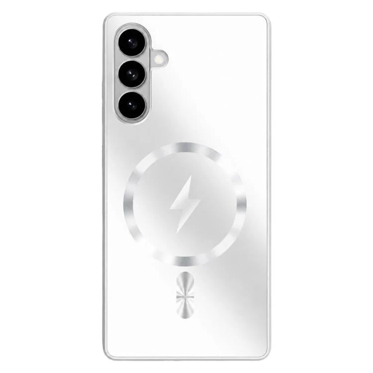 For Galaxy S26+ 5G Vacuum Electroplated Magnetic Phone Case(White)
