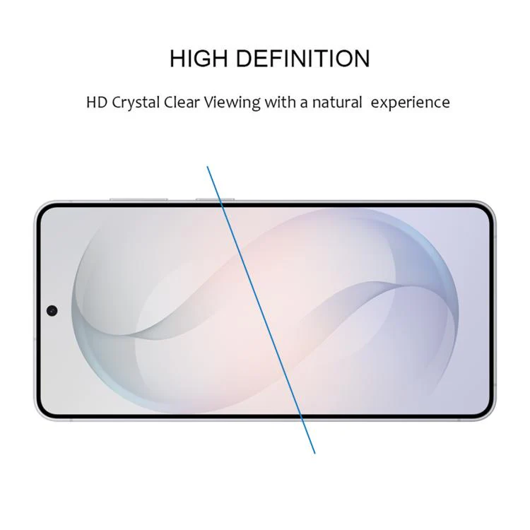 For Galaxy S26 FE 5G 25pcs High Aluminum Full Screen Silk Printing Tempered Glass Film, Support Fingerprint Unlocking - Image 4