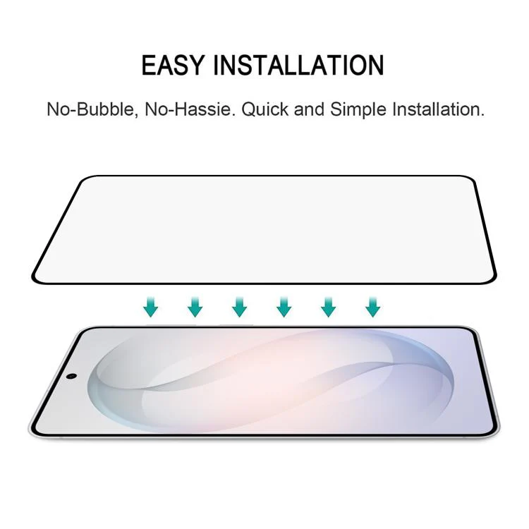 For Galaxy S26 FE 5G 25pcs High Aluminum Full Screen Silk Printing Tempered Glass Film, Support Fingerprint Unlocking - Image 7