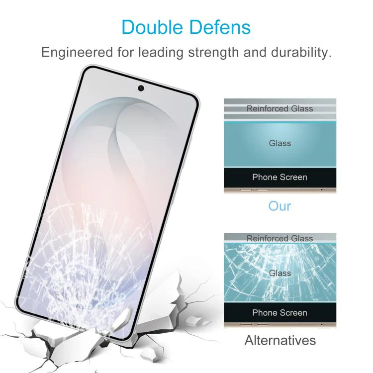 For Galaxy S26 FE 5G 50pcs 0.18mm High Aluminum Tempered Glass Film, Support Fingerprint Unlocking - Image 5