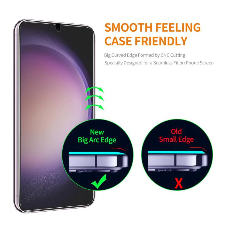 For Galaxy S26 FE 5G ENKAY 0.18mm High Aluminum-silicon Tempered Glass Film, Support Ultrasonic Fingerprint Unclock - Image 3