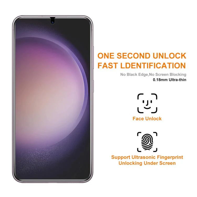 For Galaxy S26 FE 5G ENKAY 0.18mm High Aluminum-silicon Tempered Glass Film, Support Ultrasonic Fingerprint Unclock - Image 4