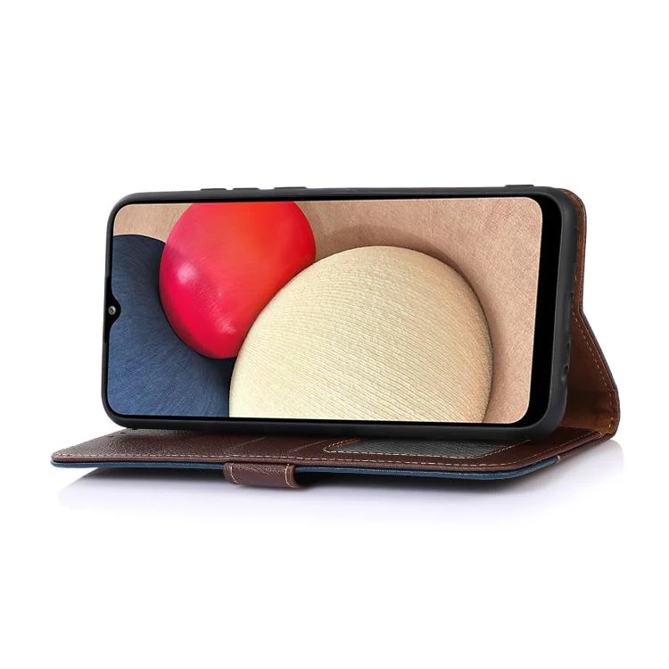 For Galaxy S26 FE 5G KHAZNEH Litchi Texture Leather RFID Phone Case(Brown) - Image 5