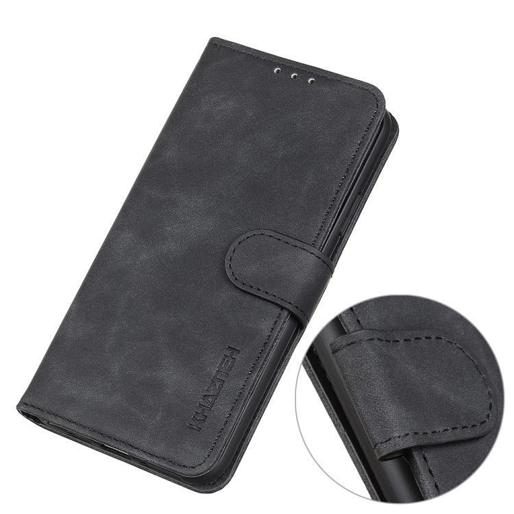 For Galaxy S26 FE 5G KHAZNEH Retro Texture Horizontal Flip Leather Phone Case(Black) - Image 7