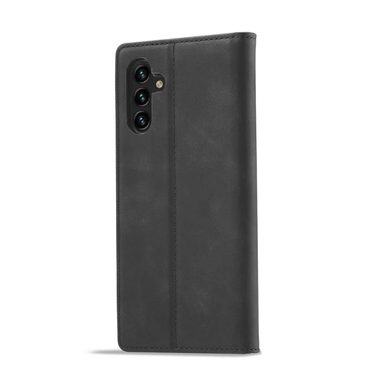For Galaxy S26 FE 5G LC.IMEEKE Strong Magnetism Microfiber Leather Phone Case(Black) - Image 3