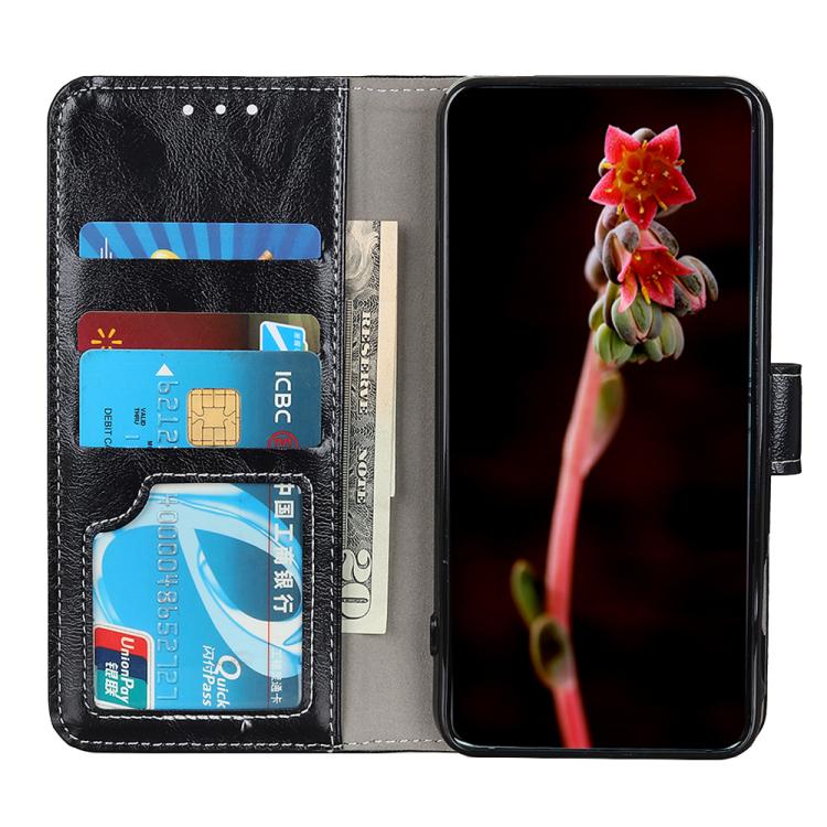 For Galaxy S26 FE 5G Retro Crazy Horse Texture Leather Phone Case(Black) - Image 4