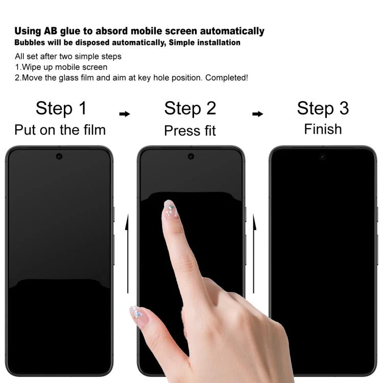 For Galaxy S26 FE 5G / S25 FE 5G imak H Series Tempered Glass Film, Support Fingerprint Unlocking - Image 7