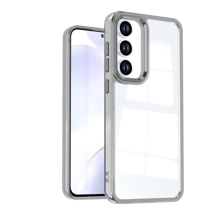 For Galaxy S26 FE 5G Shine High Transparency Acrylic Phone Case(Black)