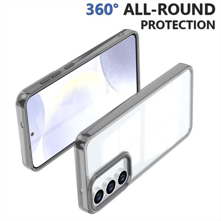 For Galaxy S26 FE 5G Shine High Transparency Acrylic Phone Case(Black) - Image 2