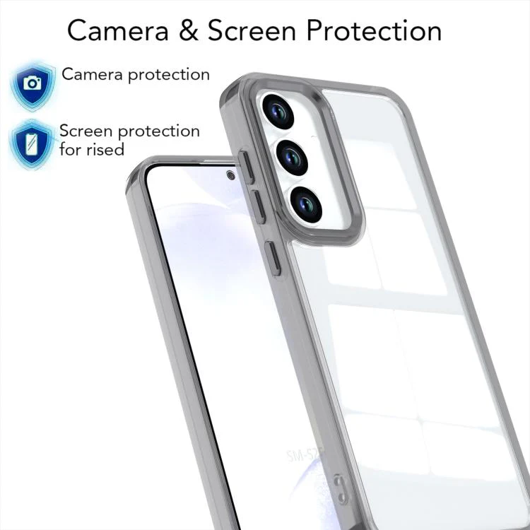 For Galaxy S26 FE 5G Shine High Transparency Acrylic Phone Case(Black) - Image 5