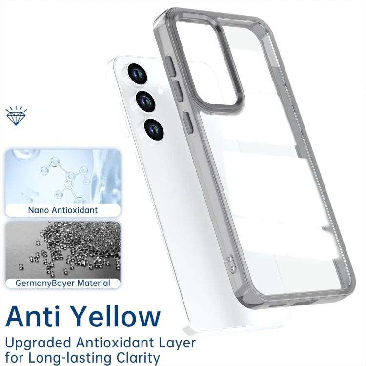 For Galaxy S26 FE 5G Shine High Transparency Acrylic Phone Case(Black) - Image 6