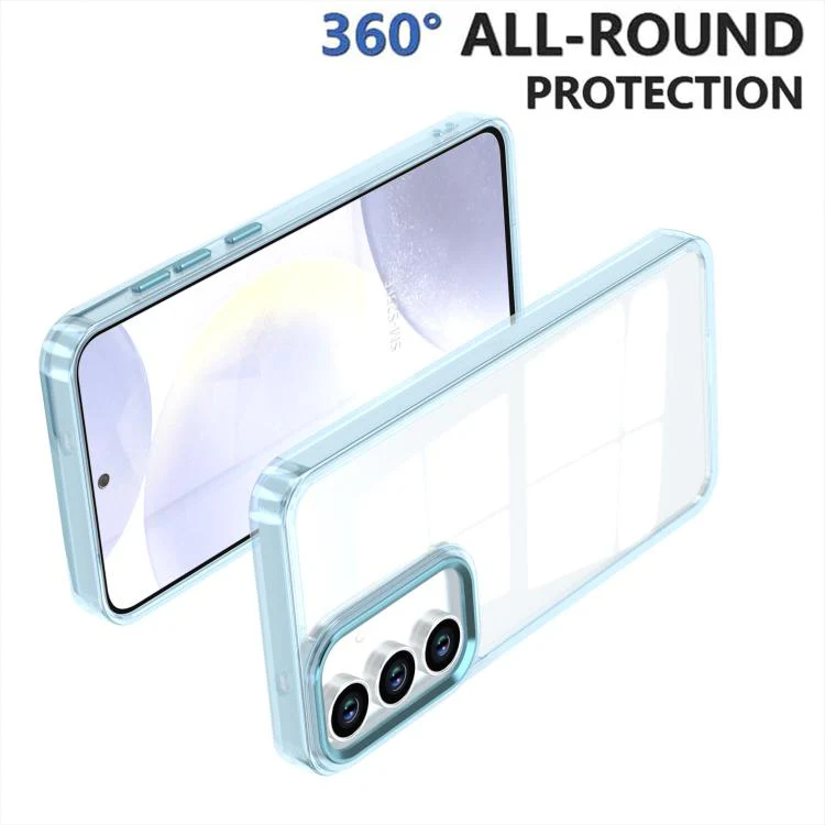 For Galaxy S26 FE 5G Shine High Transparency Acrylic Phone Case(Blue) - Image 2