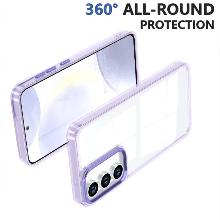 For Galaxy S26 FE 5G Shine High Transparency Acrylic Phone Case(Purple) - Image 2