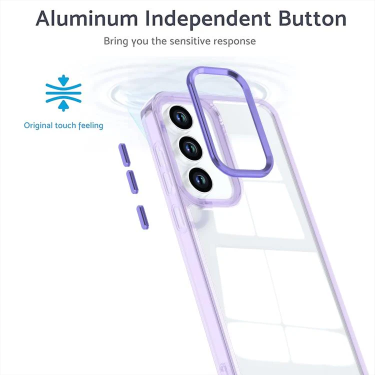 For Galaxy S26 FE 5G Shine High Transparency Acrylic Phone Case(Purple) - Image 3