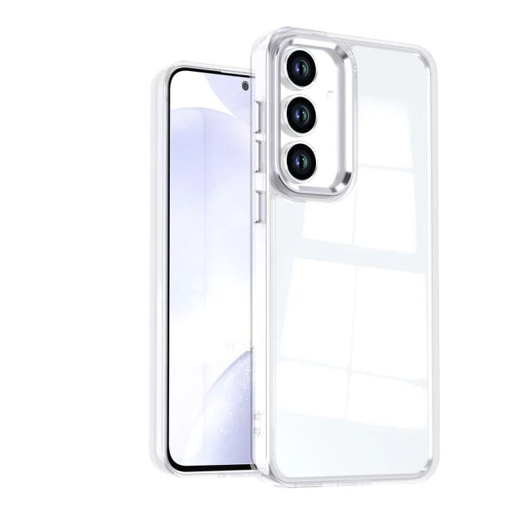 For Galaxy S26 FE 5G Shine High Transparency Acrylic Phone Case(White)