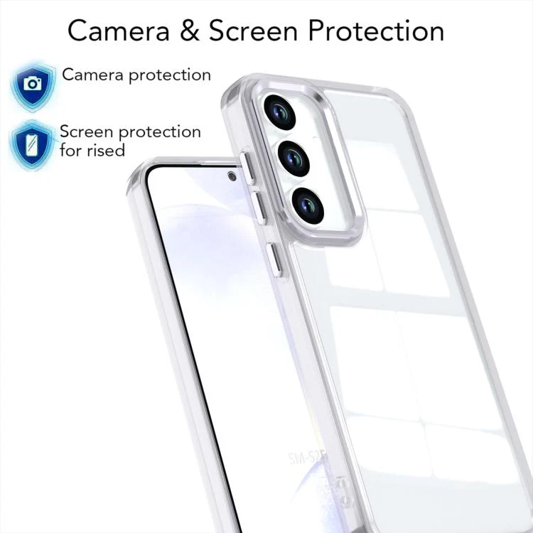 For Galaxy S26 FE 5G Shine High Transparency Acrylic Phone Case(White) - Image 5