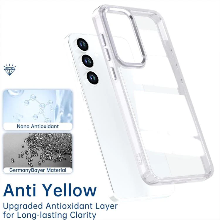 For Galaxy S26 FE 5G Shine High Transparency Acrylic Phone Case(White) - Image 6