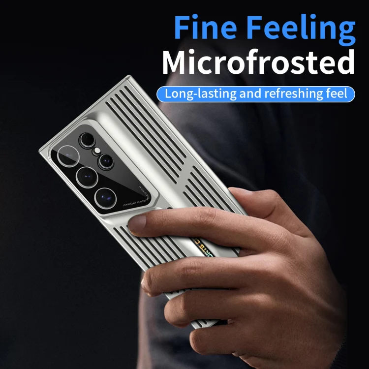 For Galaxy S26 Ultra 5G Blade Cooling PC Full Coverage Phone Case(Blue) - Image 6