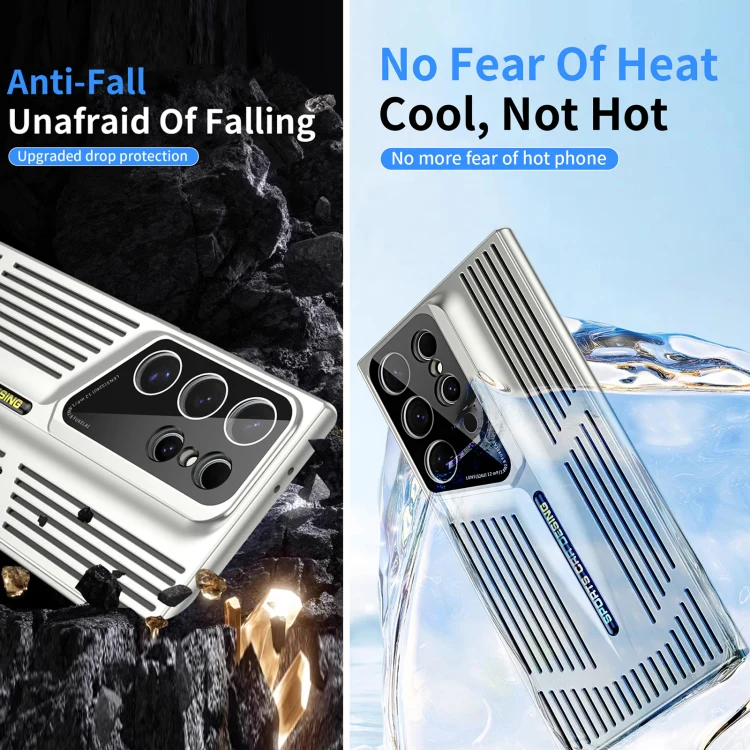 For Galaxy S26 Ultra 5G Blade Cooling PC Full Coverage Phone Case(Blue) - Image 7