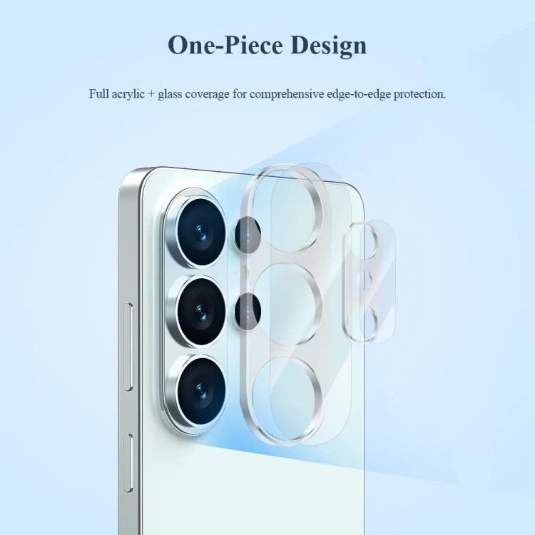 For Galaxy S26 Ultra 5G LeReach TF Series 3D Full Coverage Version HD Wear-Resistant Camera Lens Glass Film, Main/Sub Set(Black) - Image 4