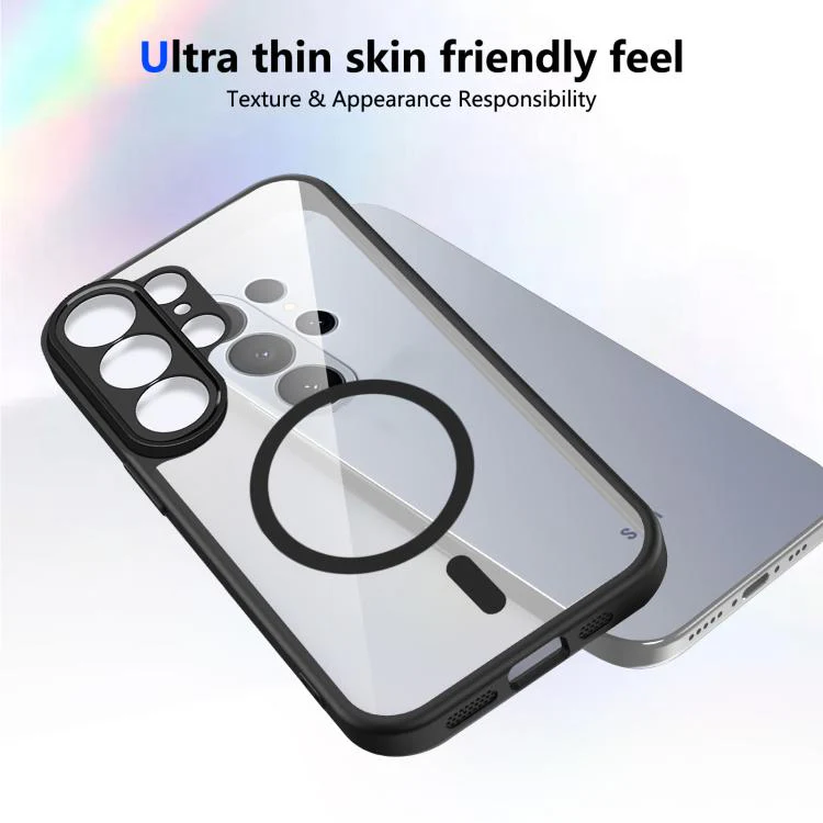 For Galaxy S26 Ultra 5G Matte PC Skin-feel Magnetic Shockproof Phone Case(Black) - Image 3