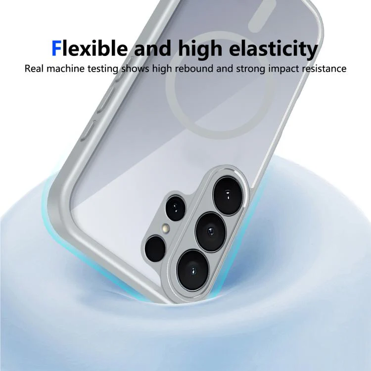 For Galaxy S26 Ultra 5G Matte PC Skin-feel Magnetic Shockproof Phone Case(Grey) - Image 5