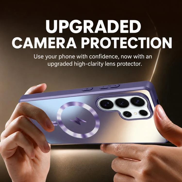 For Galaxy S26 Ultra 5G Vacuum Electroplated Magnetic Phone Case(Green) - Image 2