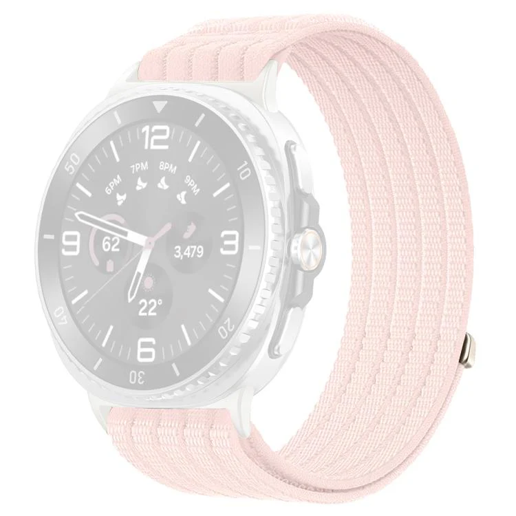 For Galaxy Watch8 / Watch8 Classic xDfind Nylon Breathable Hook And Loop Fastener Watch Band(Pearl Pink) - Image 2