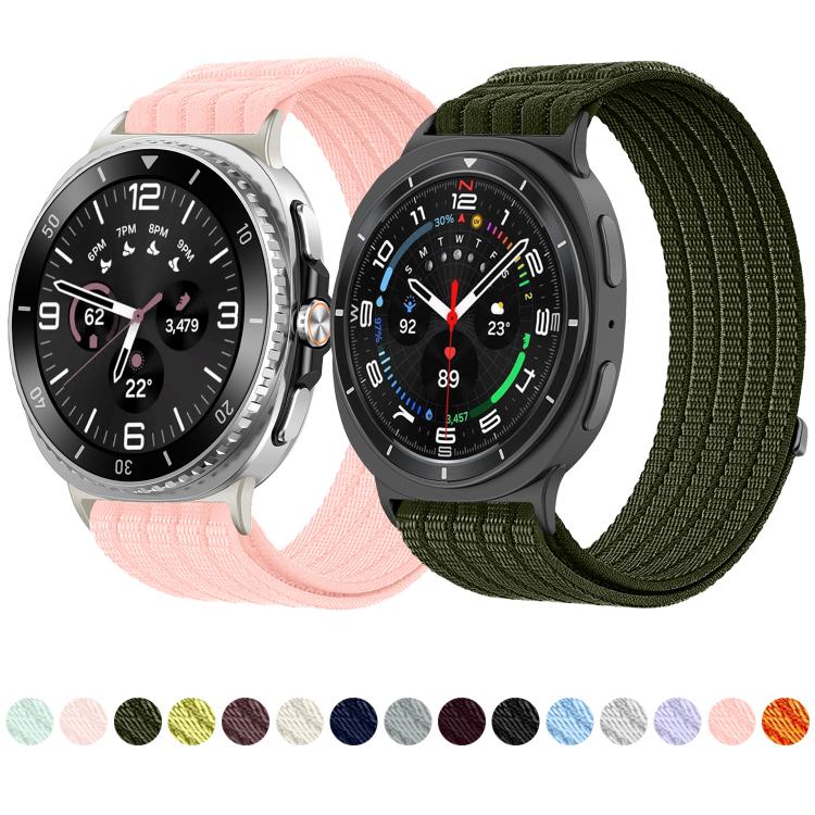 For Galaxy Watch8 / Watch8 Classic xDfind Nylon Breathable Hook And Loop Fastener Watch Band(Pearl Pink) - Image 3