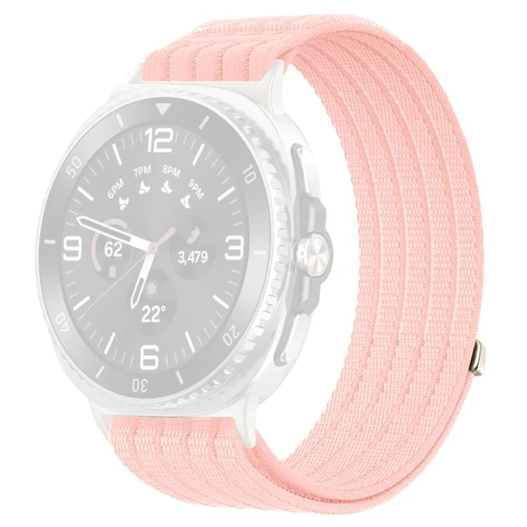 For Galaxy Watch8 / Watch8 Classic xDfind Nylon Breathable Hook And Loop Fastener Watch Band(Pink) - Image 2