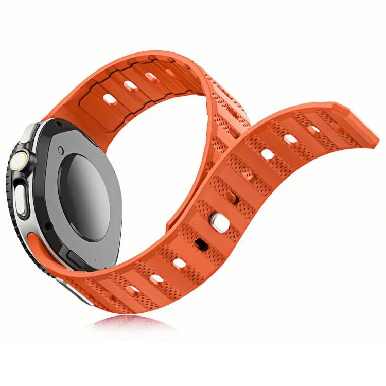 For Galaxy Watch9/8/9 Classic/8 Classic Dot Pattern Magnetic Solid Color Silicone Watch Band(Light Gray) - Image 5