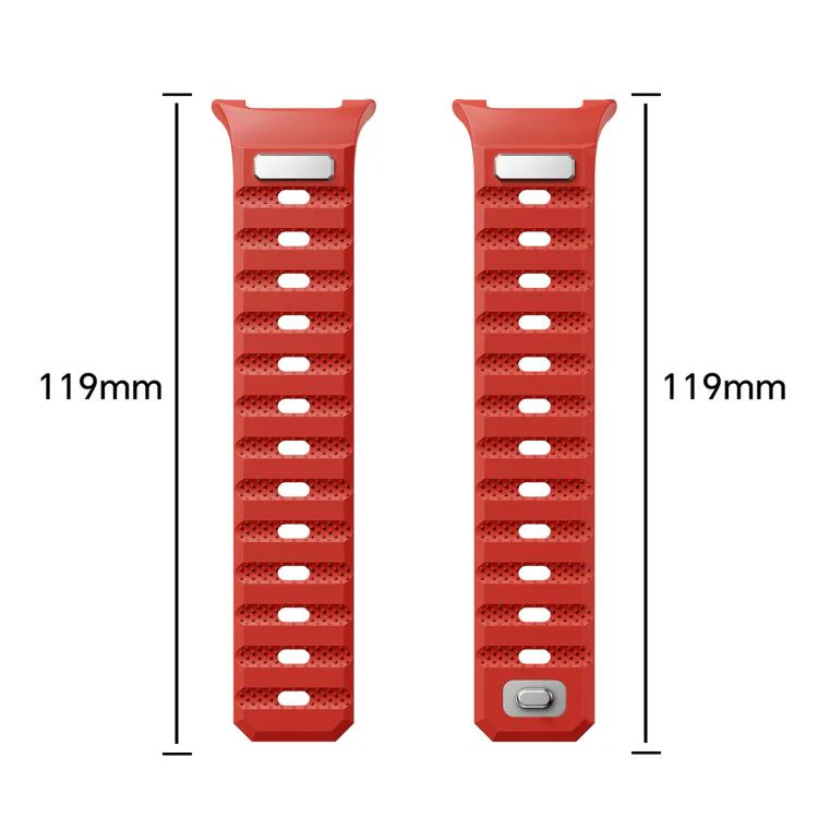 For Galaxy Watch9/8/9 Classic/8 Classic Dot Pattern Magnetic Solid Color Silicone Watch Band(Light Gray) - Image 7