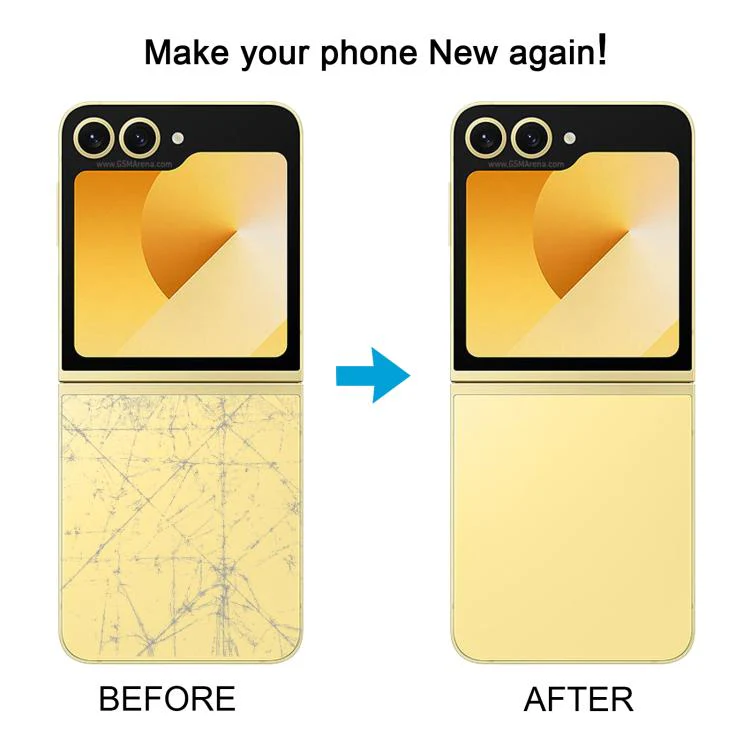For Galaxy Z Flip6 SM-F741B OEM Battery Back Cover (Yellow) - Image 6