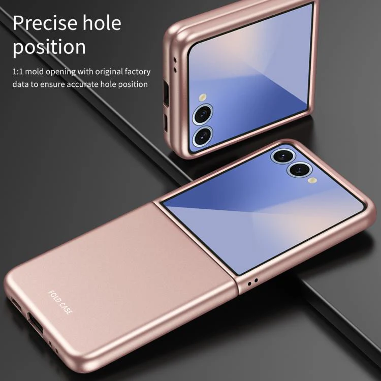 For Galaxy Z Flip8 5G Skin Feel Electroplating PC Shockproof Phone Case(Blue) - Image 8