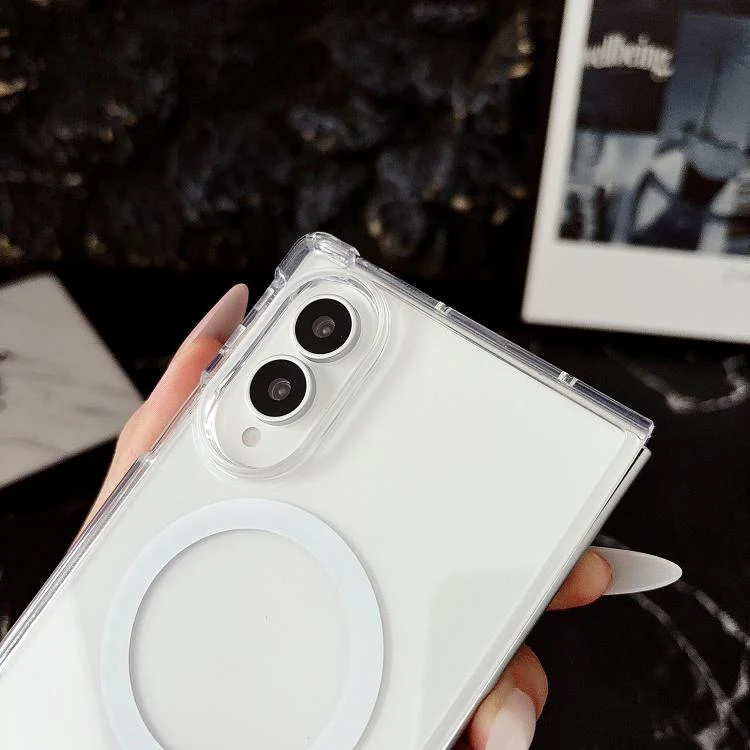 For Galaxy Z Fold8 5G Clear MagSafe Four-corner Anti-fall Phone Case(Transparent) - Image 6