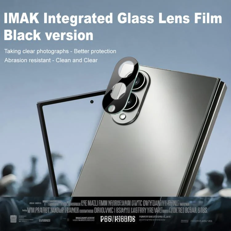For Galaxy Z Fold8 5G IMAK High Definition Integrated Glass Lens Film Black Version - Image 2
