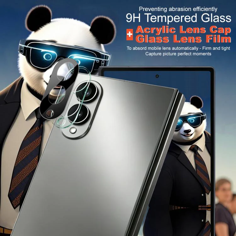 For Galaxy Z Fold8 5G IMAK High Definition Integrated Glass Lens Film Black Version - Image 3
